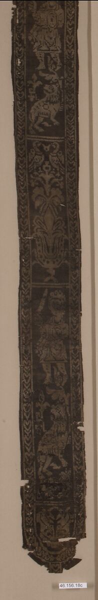 Tunic Bands with Warriors, Silk