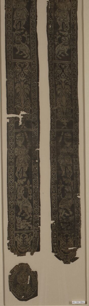 Tunic Bands with Warriors, Silk 