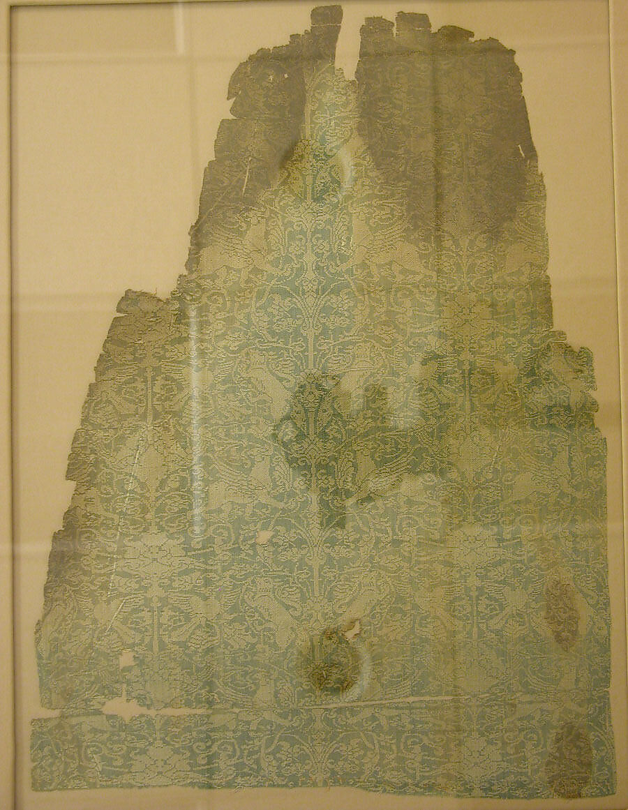 Textile, Silk; warp faced plain weave