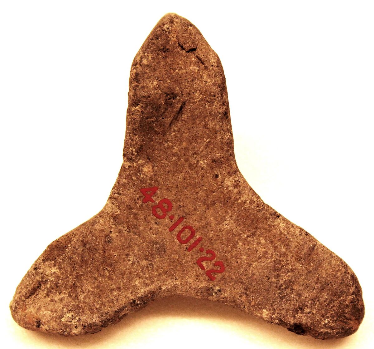 Kiln Stand, Earthenware; reddish body with gray surface