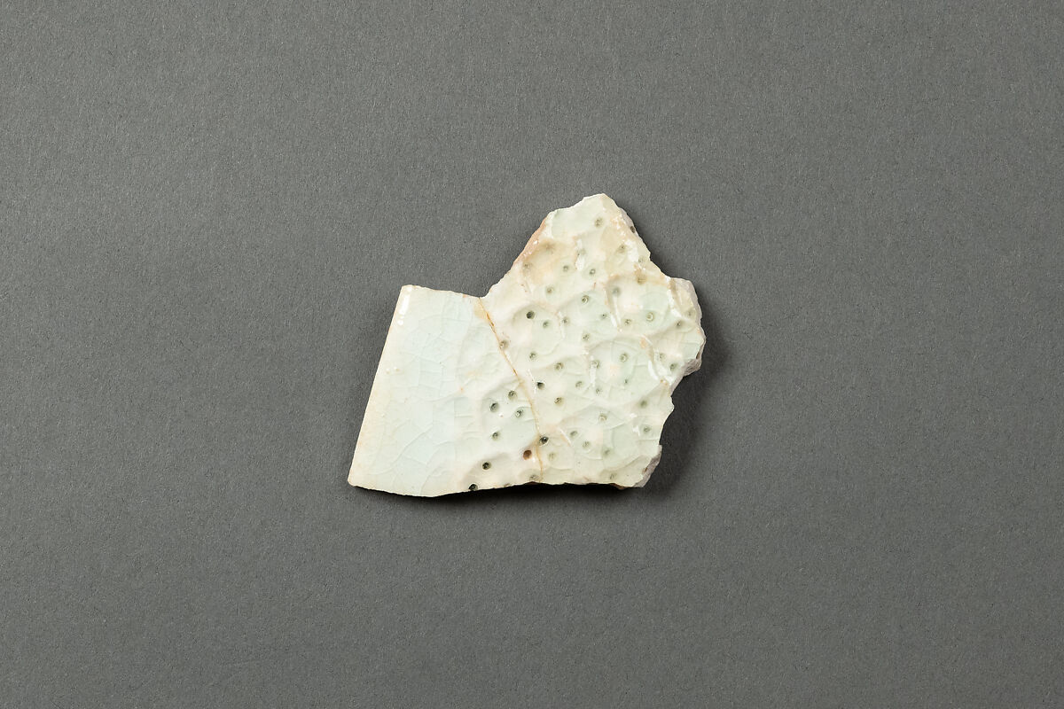 Fragment of Bowl, Earthenware; glazed 
