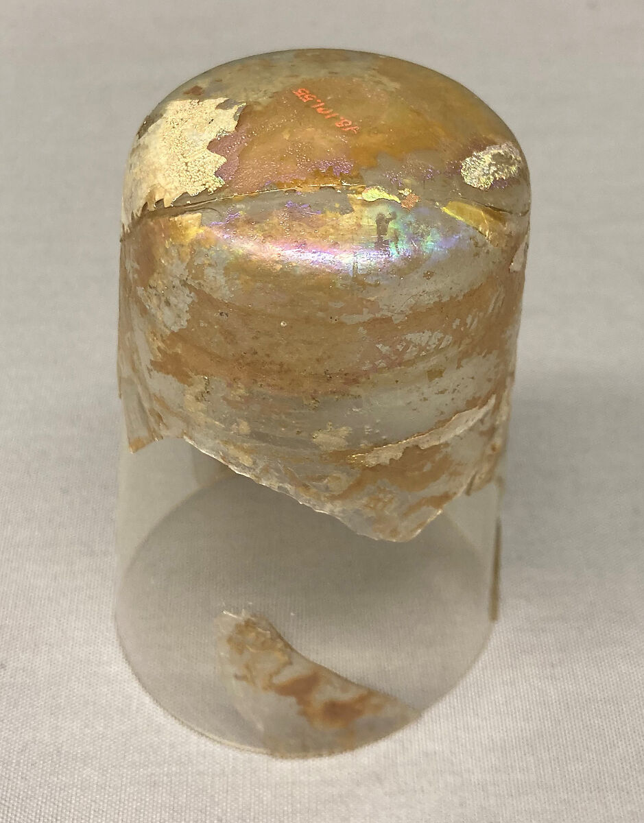 Fragment of a Beaker, Glass; cut decoration