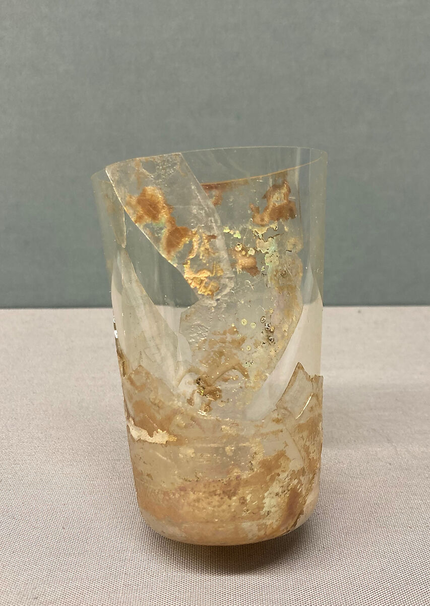 Fragment of a Beaker, Glass; cut decoration