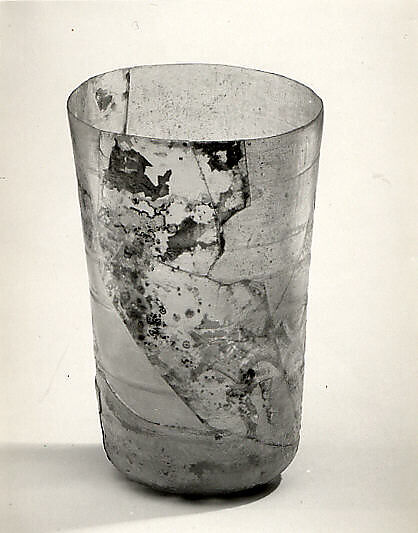 Fragment of a Beaker, Glass; cut decoration