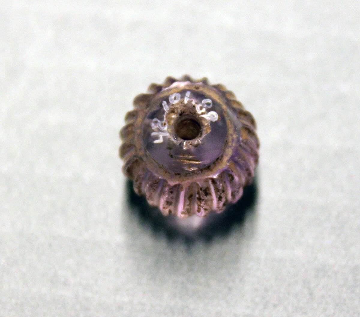 Bead, Amethyst; cut