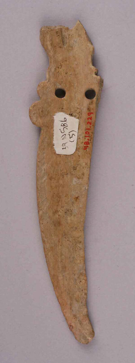 Handle or Ornament or Tool, Bone; carved