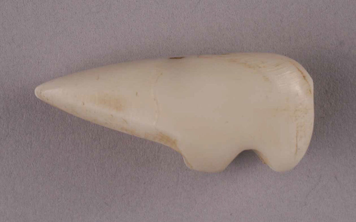 Bead, Ivory or bone; carved 