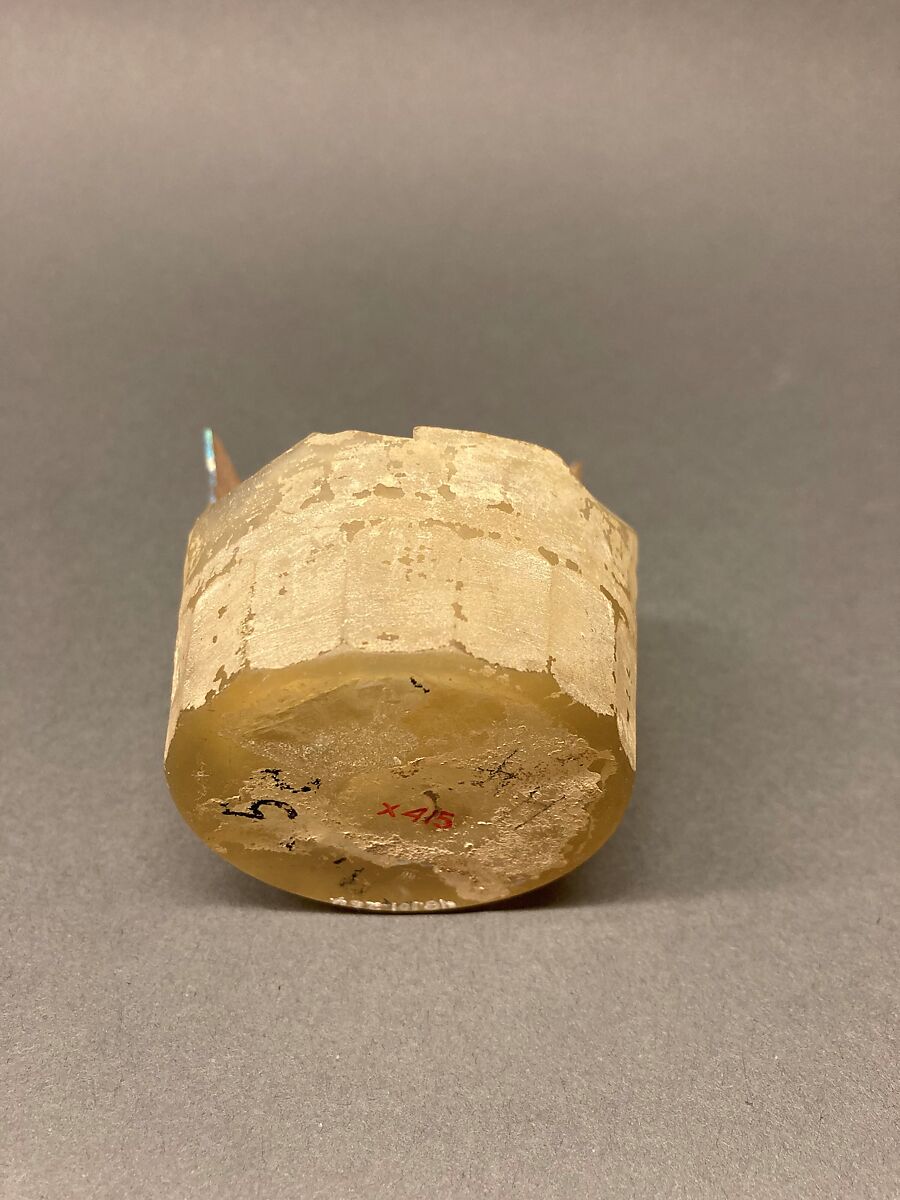 Beaker Fragment, Glass, colorless; cut