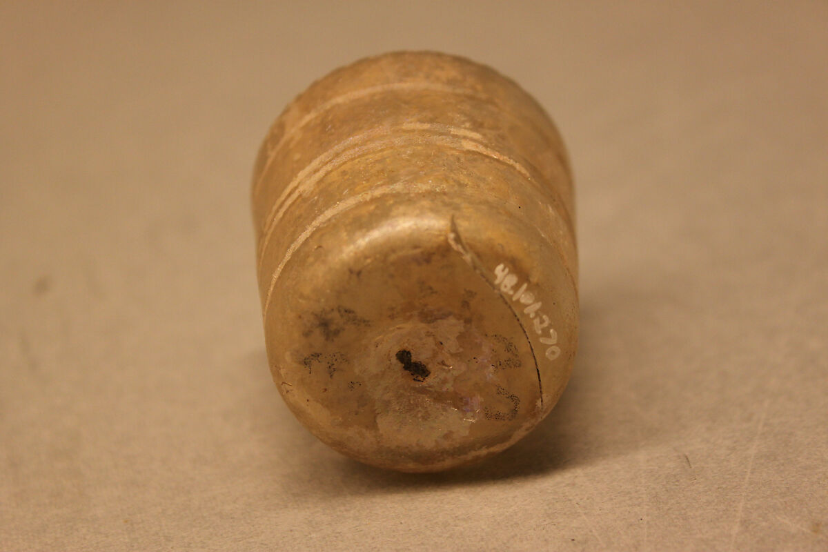 Fragment of a Bottle, Glass, colorless; cut