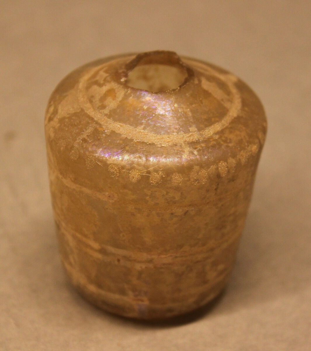 Fragment of a Bottle, Glass, colorless; cut 