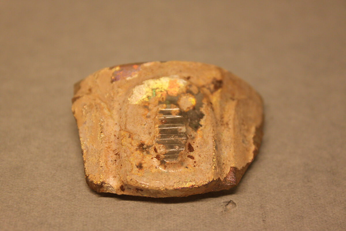 Fragment of a Bowl, Glass, colorless; cut 