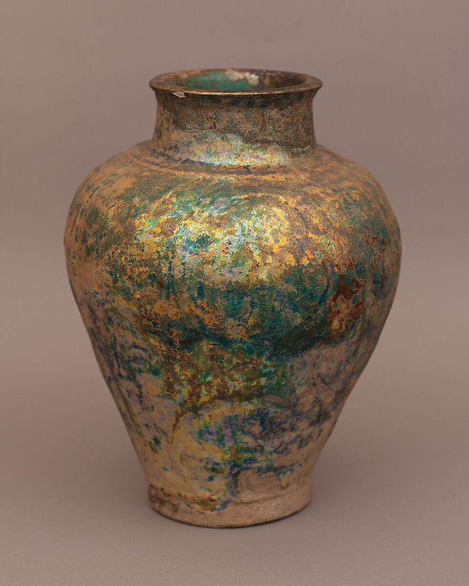 Jar, Earthenware; glazed