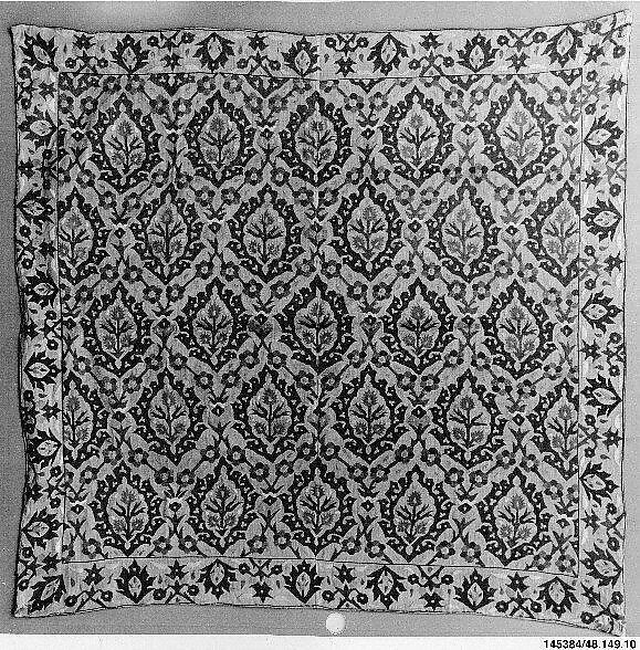 Cover, Silk on linen; embroidered