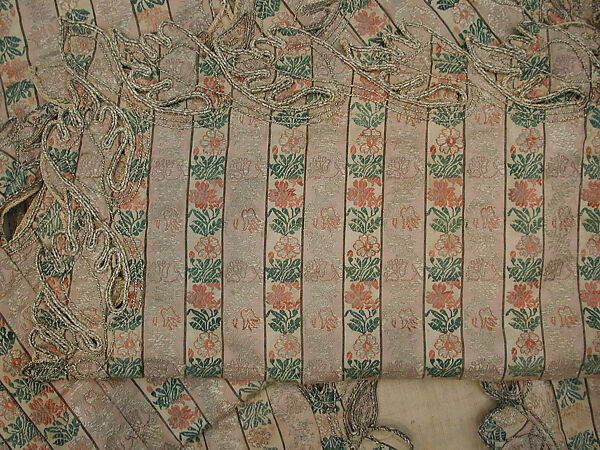 Robe (Yelek), Robe: Silk, metal wrapped thread; brocaded
Trim: Metal wrapped thread; braided