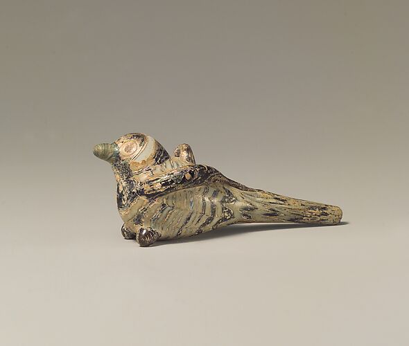 Bird-Shaped Pendant with Marvered Body