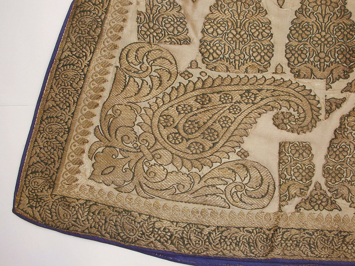 Coat, Silk and gold wrapped thread