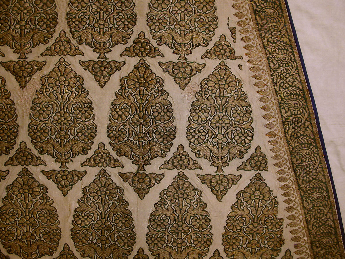 Coat, Silk and gold wrapped thread