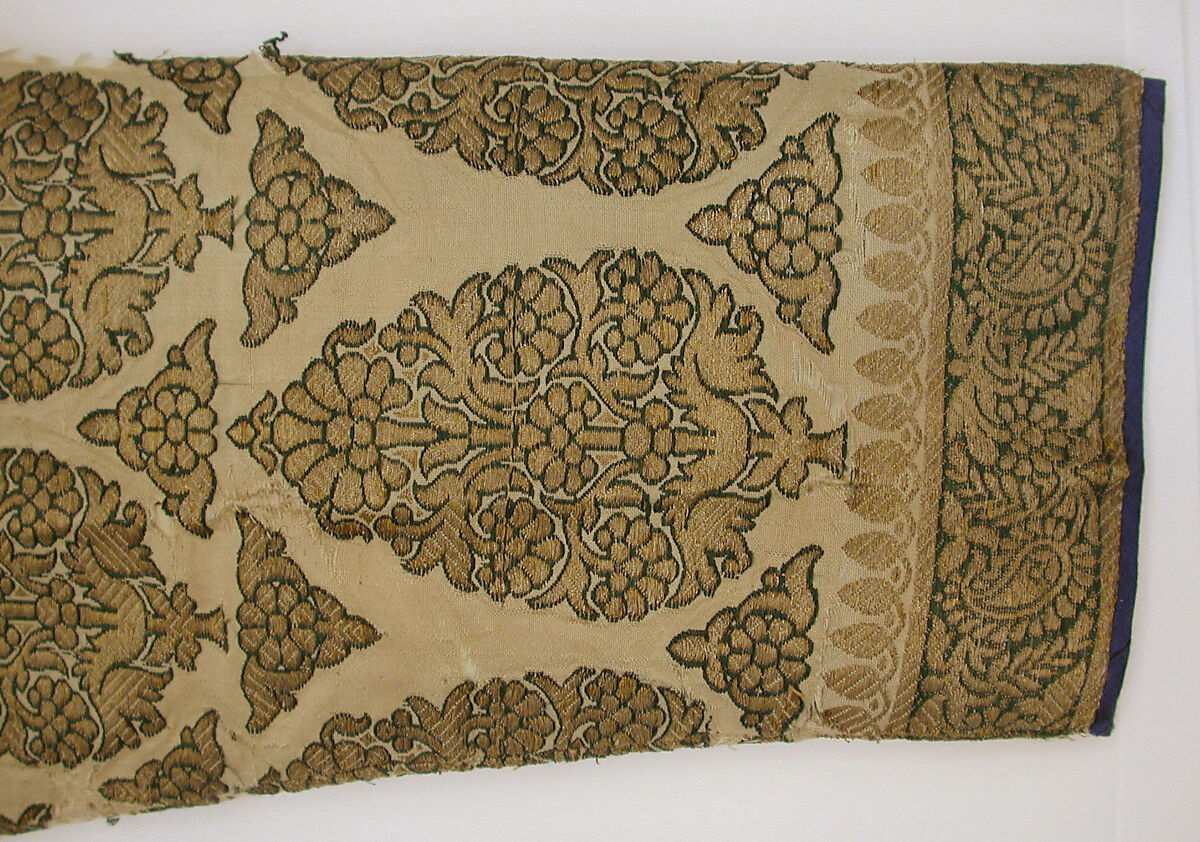 Coat, Silk and gold wrapped thread