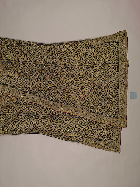 Coat (Chuga), Wool, metal wrapped thread; twill weave, embroidered