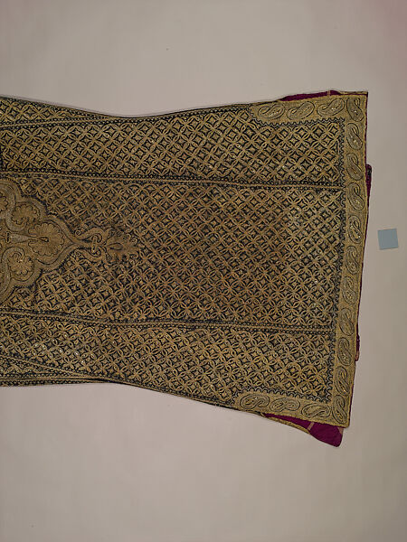 Coat (Chuga), Wool, metal wrapped thread; twill weave, embroidered