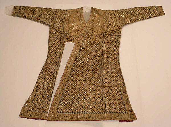 Coat (Chuga), Wool, metal wrapped thread; twill weave, embroidered