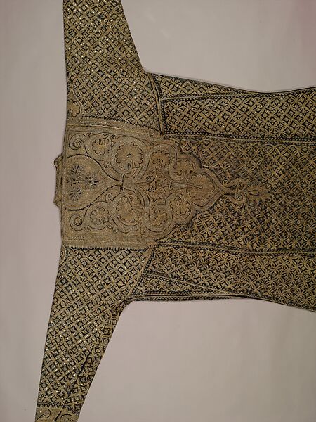 Coat (Chuga), Wool, metal wrapped thread; twill weave, embroidered