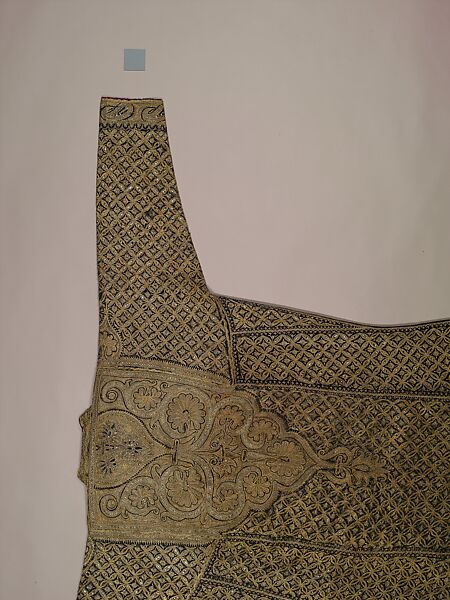 Coat (Chuga), Wool, metal wrapped thread; twill weave, embroidered