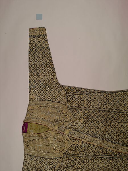 Coat (Chuga), Wool, metal wrapped thread; twill weave, embroidered