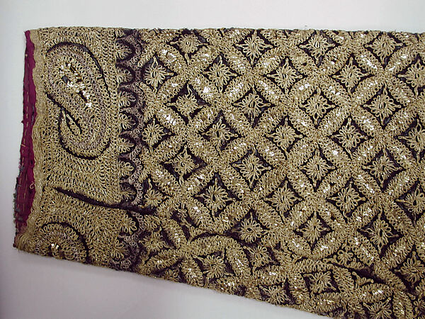 Coat (Chuga), Wool, metal wrapped thread; twill weave, embroidered