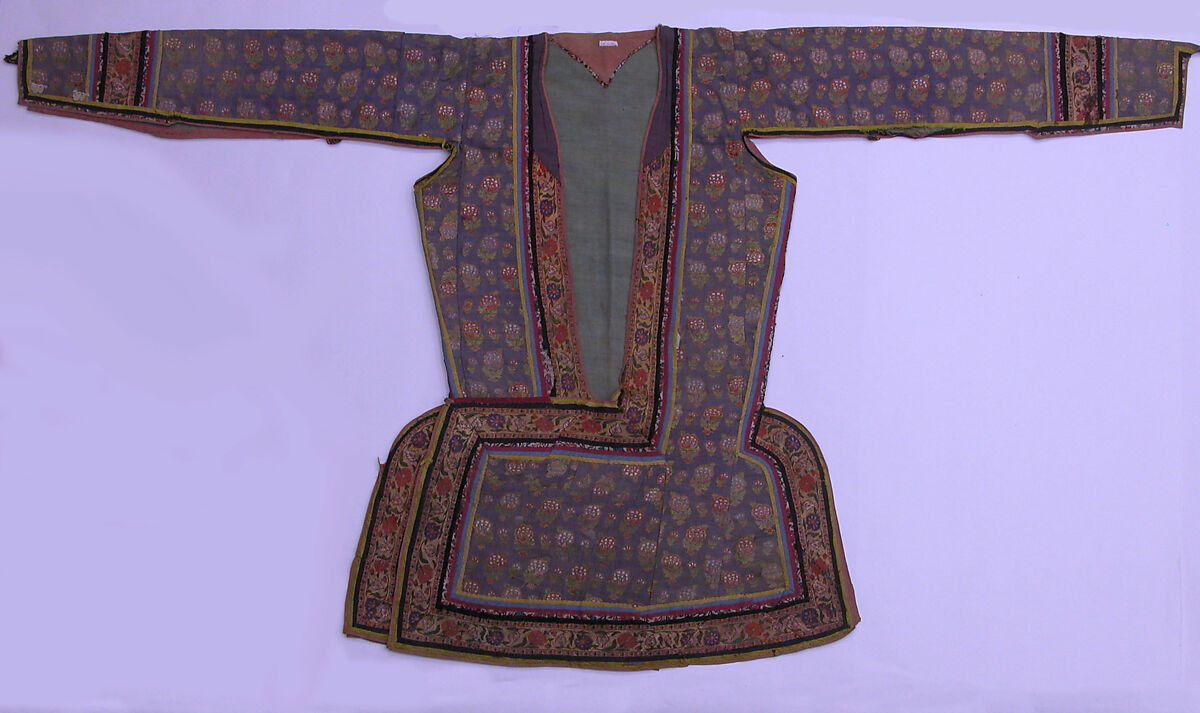 Coat, Silk, cotton, metal wrapped thread 