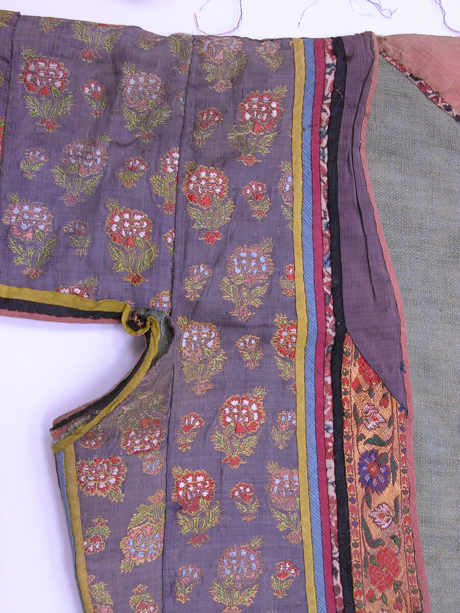 Coat, Silk, cotton, metal wrapped thread