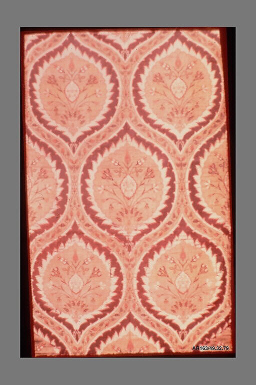 Fragmentary Loom Width with Ogival Pattern, Silk, metal wrapped thread; lampas (kemha)