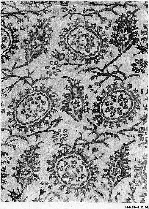 Hanging, Linen, silk thread; embroidered