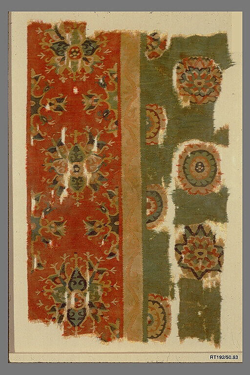 Woven Tapestry Fragment, Wool; tapestry weave