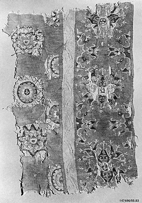 Woven Tapestry Fragment, Wool; tapestry weave