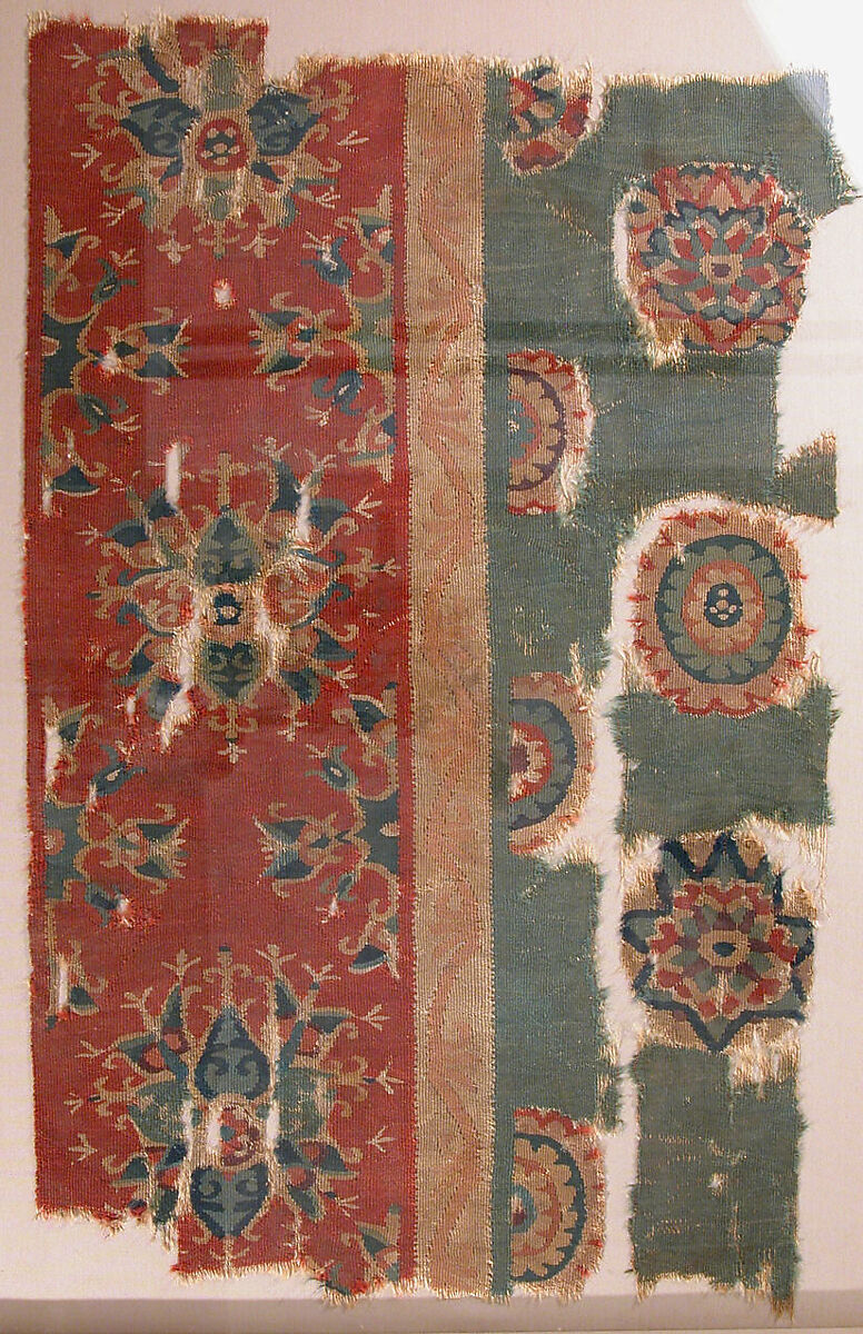 Woven Tapestry Fragment, Wool; tapestry weave