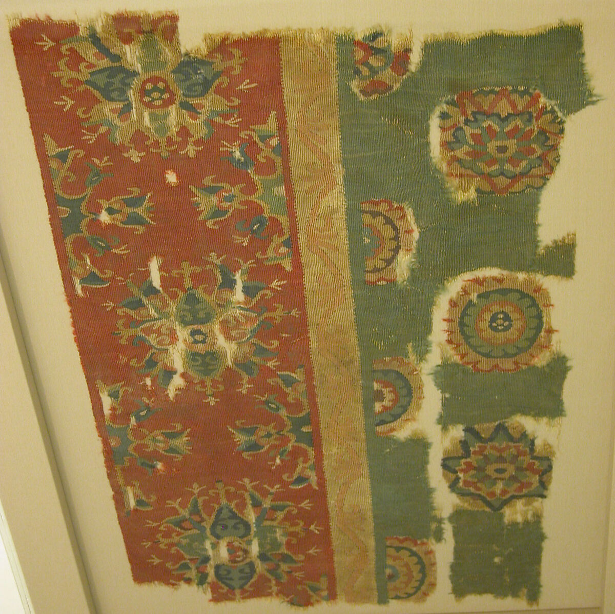 Woven Tapestry Fragment, Wool; tapestry weave