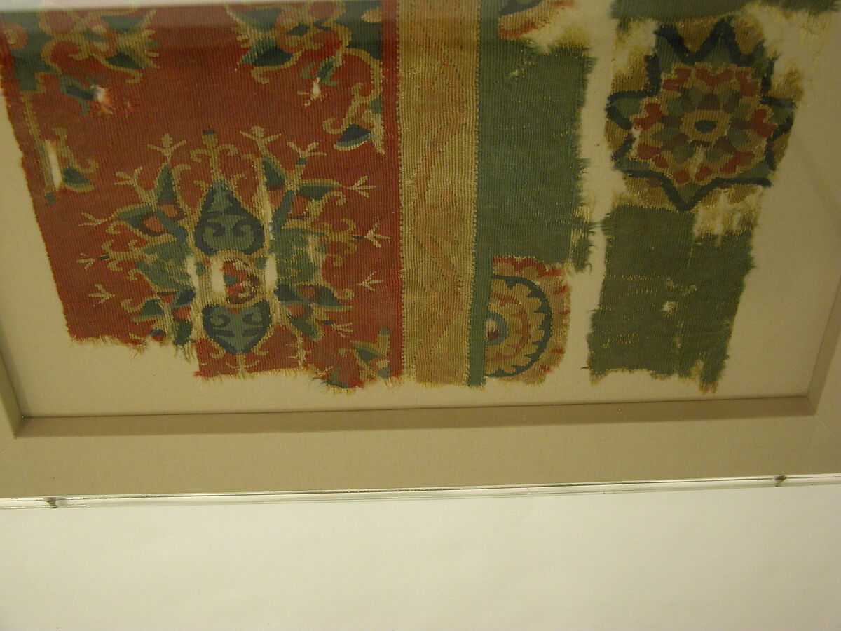 Woven Tapestry Fragment, Wool; tapestry weave