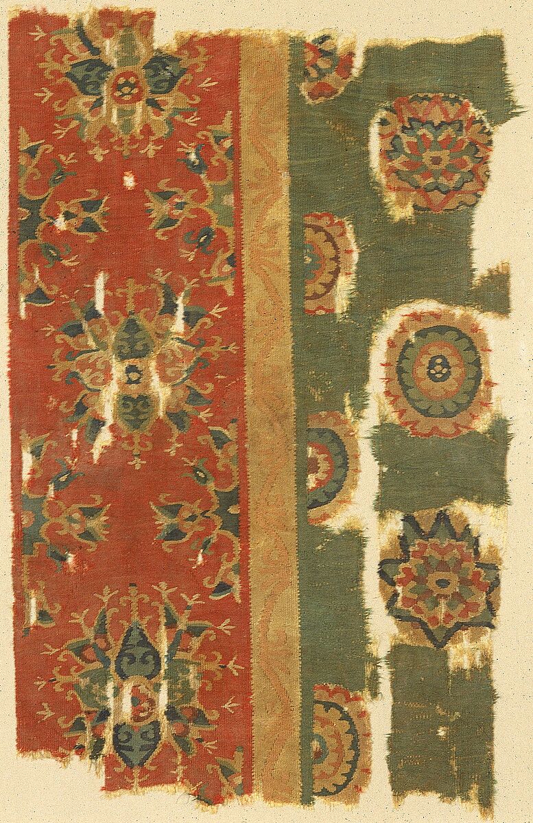 Woven Tapestry Fragment, Wool; tapestry weave