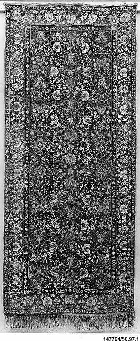 Hanging, Velvet; embroidered 