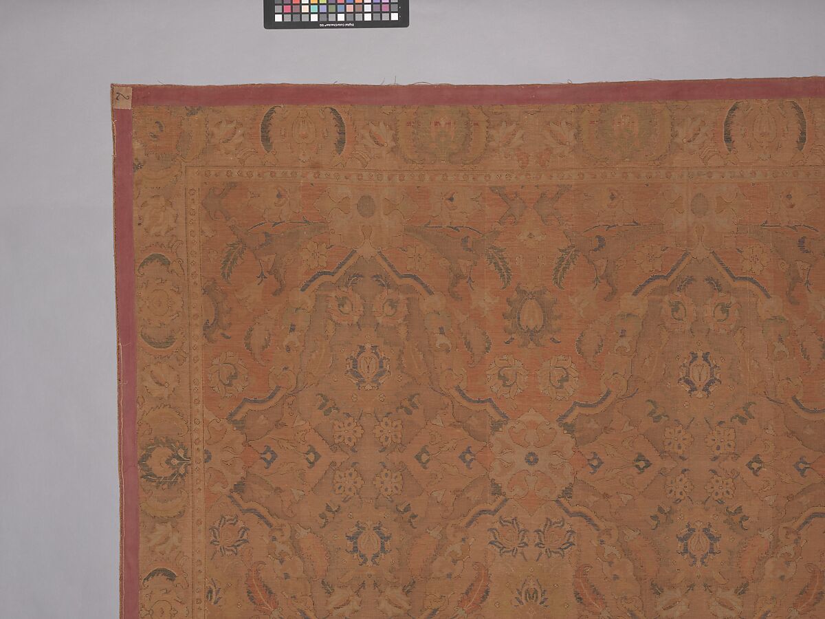 'Polonaise' Carpet, Cotton (warp and weft), silk (weft and pile), metal wrapped thread; asymmetrically knotted pile, brocaded