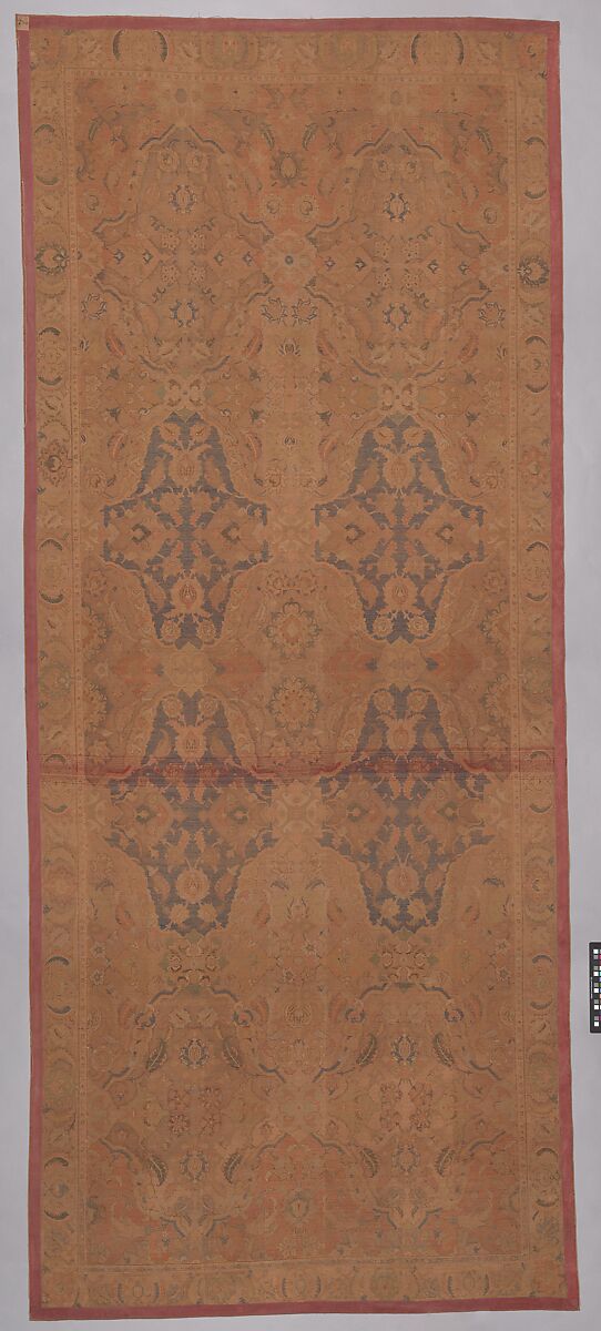 'Polonaise' Carpet, Cotton (warp and weft), silk (weft and pile), metal wrapped thread; asymmetrically knotted pile, brocaded