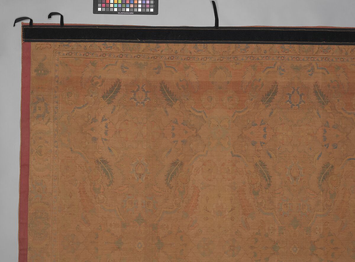 'Polonaise' Carpet, Cotton (warp and weft), silk (weft and pile), metal wrapped thread; asymmetrically knotted pile, brocaded