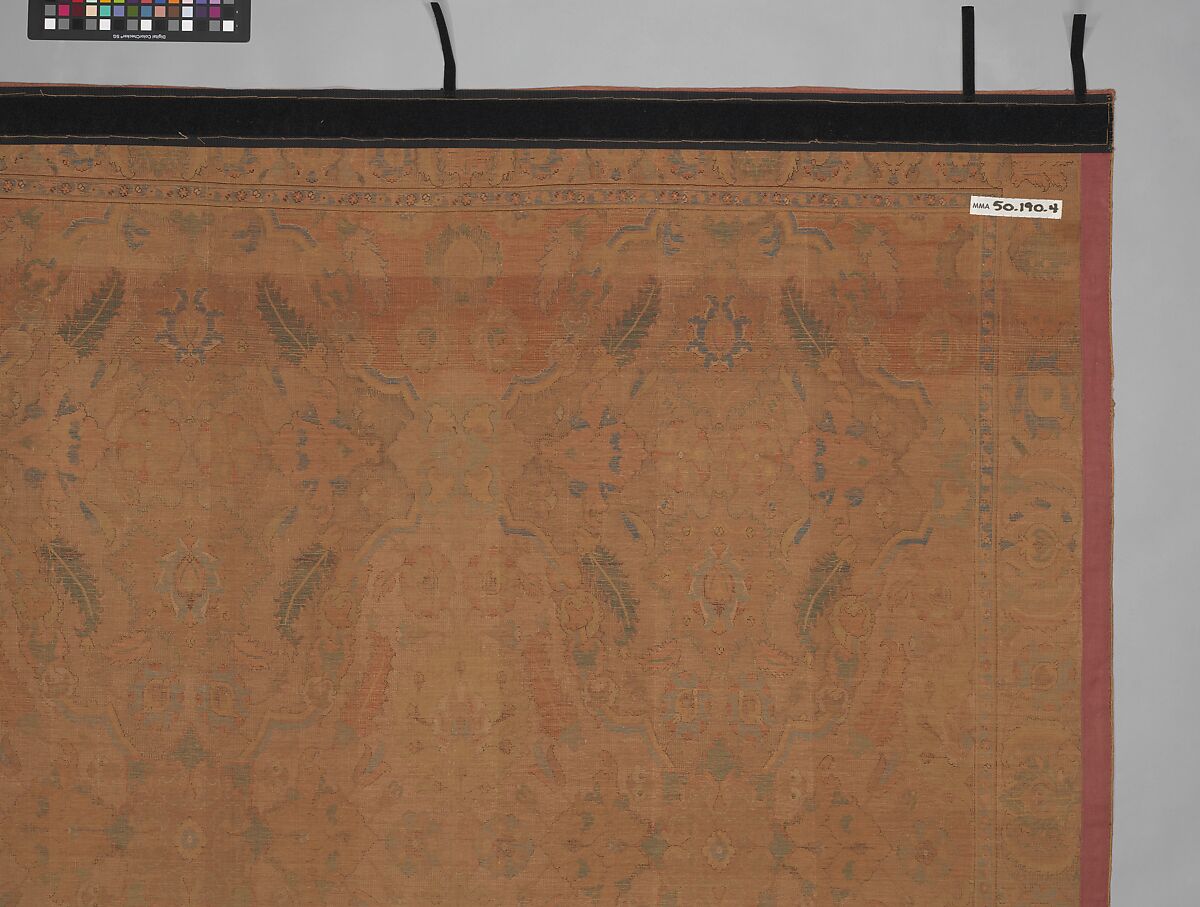 'Polonaise' Carpet, Cotton (warp and weft), silk (weft and pile), metal wrapped thread; asymmetrically knotted pile, brocaded