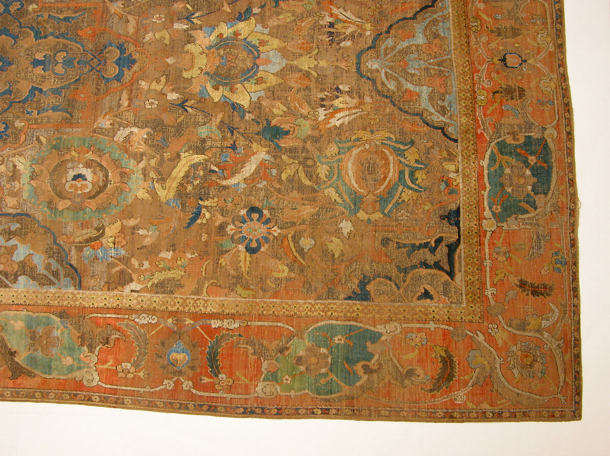 The "Doria" Carpet, Silk (warp, weft, and pile), metal wrapped thread; asymmetrically knotted pile, brocaded