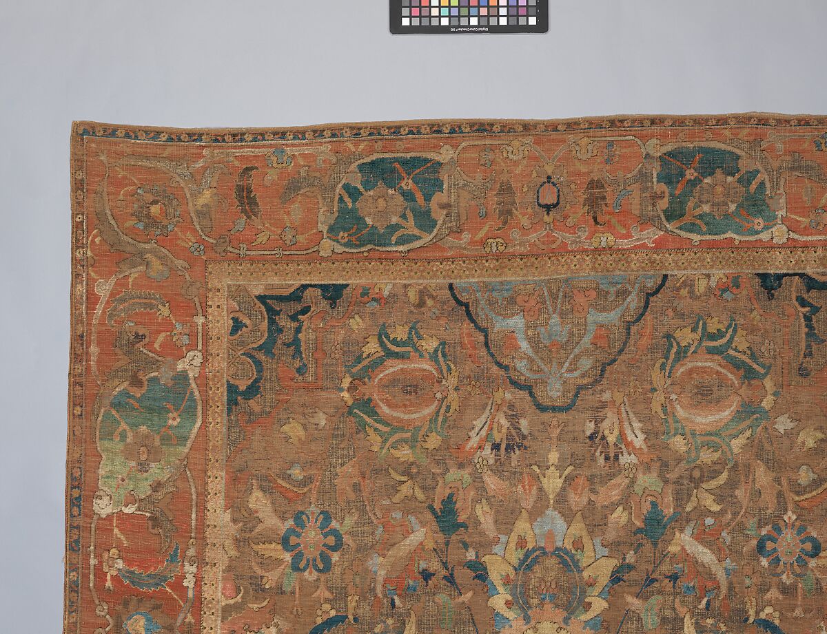 The "Doria" Carpet, Silk (warp, weft, and pile), metal wrapped thread; asymmetrically knotted pile, brocaded