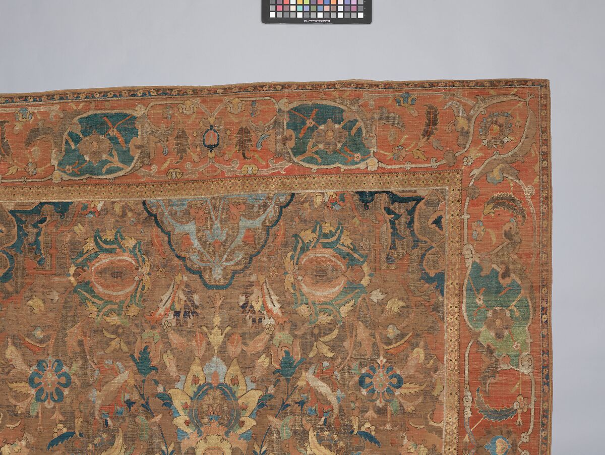 The "Doria" Carpet, Silk (warp, weft, and pile), metal wrapped thread; asymmetrically knotted pile, brocaded