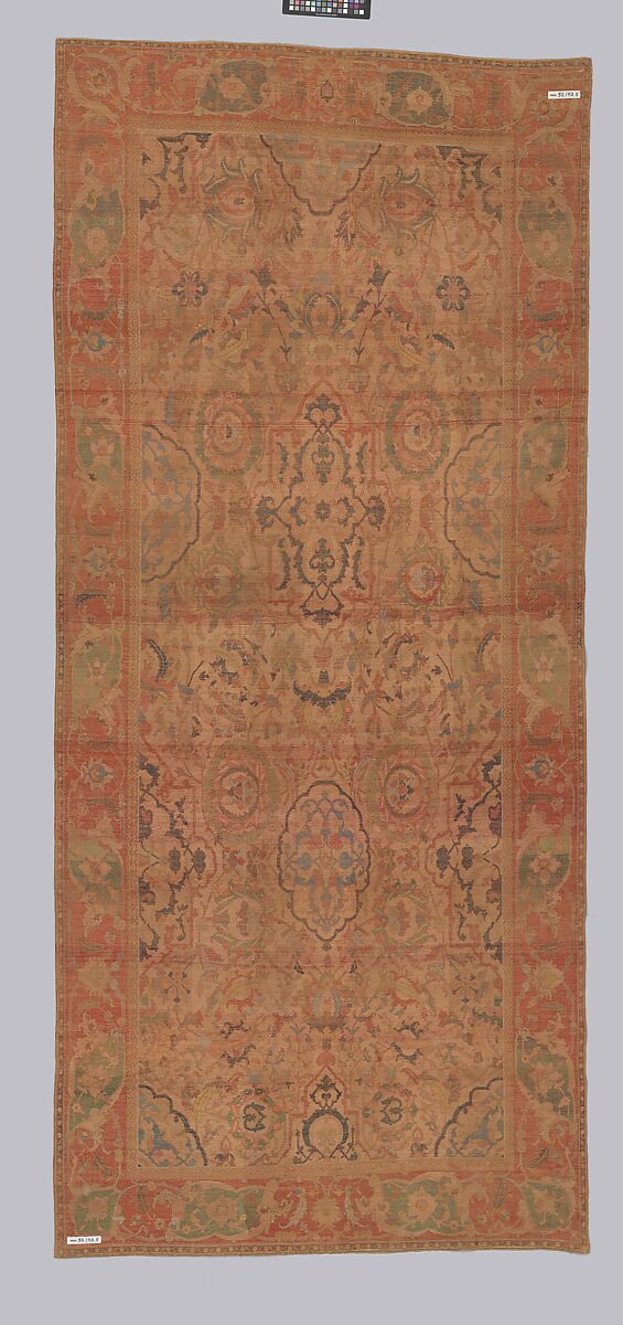 The "Doria" Carpet, Silk (warp, weft, and pile), metal wrapped thread; asymmetrically knotted pile, brocaded