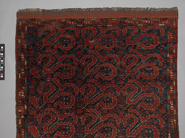 Carpet, Wool (warp, weft and pile); asymmetrically knotted pile