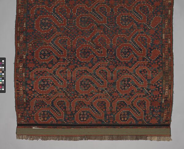 Carpet, Wool (warp, weft and pile); asymmetrically knotted pile